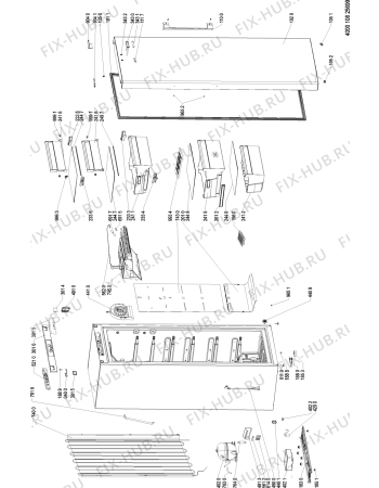 Схема №1 WGKN 1740 A++ с изображением Дверь для холодильной камеры Whirlpool 481010622393