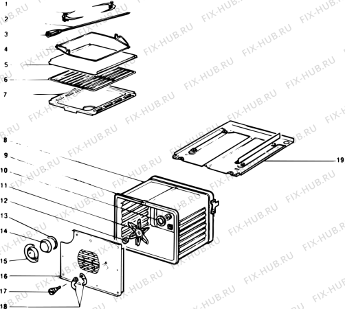 Схема №2 C805BPGEAWHFR (F010371) с изображением Колечко для духового шкафа Indesit C00123641