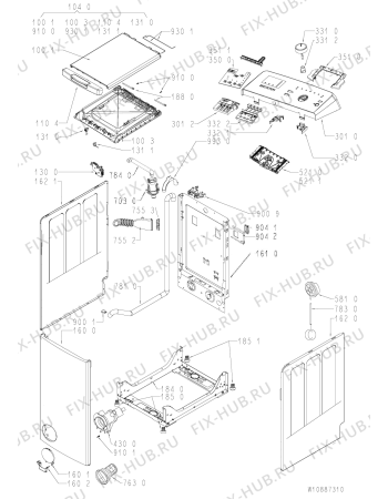 Схема №2 ITWD61252GPL (F102612) с изображением Руководство для стиральной машины Indesit C00512535