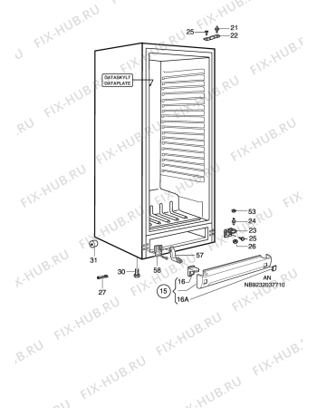 Взрыв-схема холодильника Rosenlew RJKL3731 - Схема узла C10 Cabinet