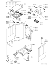 Схема №1 WOT20254PL с изображением Обшивка для стиральной машины Whirlpool 481010533240