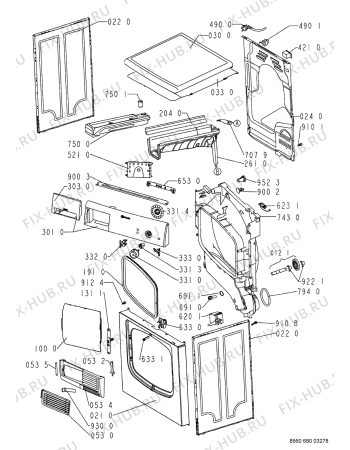 Схема №1 TK Care 17B с изображением Обшивка для электросушки Whirlpool 481245311192