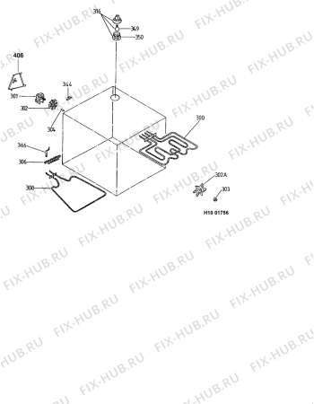 Взрыв-схема плиты (духовки) Juno Senking (N Js) SEH0920W - Схема узла Functional parts