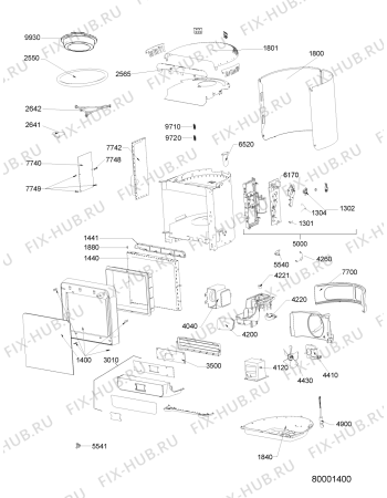 Схема №1 MAX35FW с изображением Спираль для микроволновой печи Whirlpool 482000020577