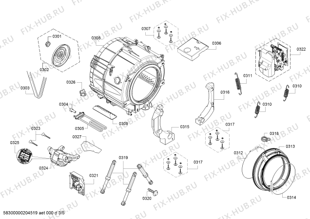 Схема №2 WAT28699EP с изображением Панель управления для стиралки Bosch 11022479