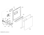 Схема №5 SGS85M12EU Exclusiv с изображением Передняя панель для электропосудомоечной машины Bosch 00441137