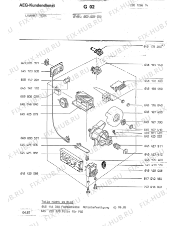 Взрыв-схема стиральной машины Aeg LAV9035 - Схема узла Section4