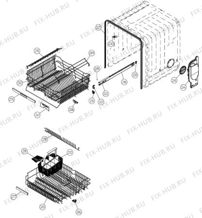 Взрыв-схема посудомоечной машины Gorenje DW85 Prof. DK   -Titan BiH Soft (170696, DW20.C) - Схема узла 02