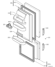 Схема №1 ERB3360 с изображением Держатель для холодильной камеры Electrolux 2059298022