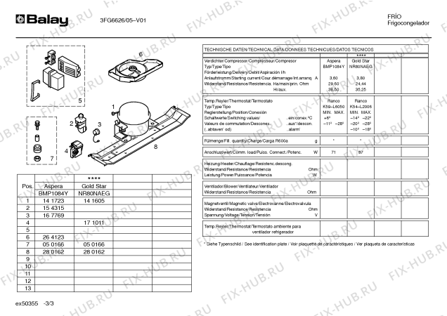 Схема №2 3FG6626 с изображением Дверь для холодильника Bosch 00234645