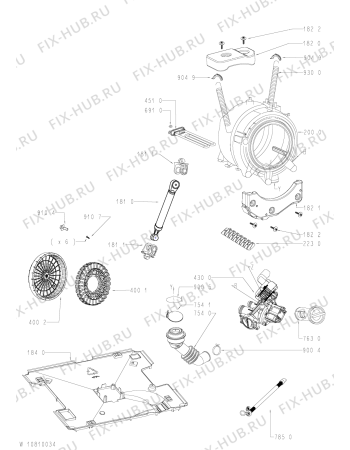 Схема №2 FSCR10432 с изображением Декоративная панель для стиралки Whirlpool 481010802592