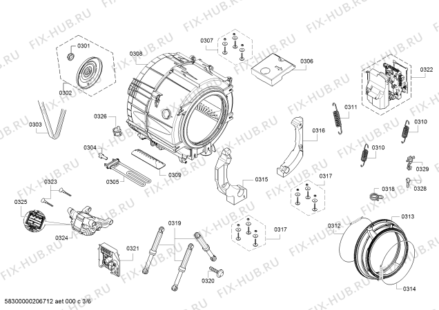 Схема №2 WM14T6H9NL с изображением Панель управления для стиралки Siemens 11023906