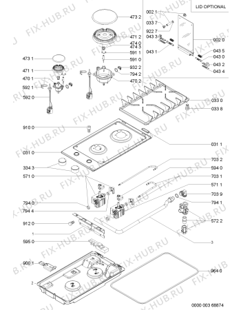 Схема №1 MGC 3020 AAS с изображением Затычка для духового шкафа Whirlpool 481244039957