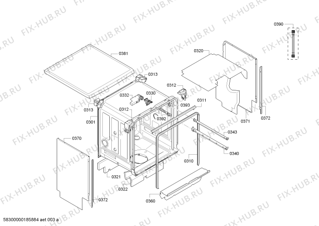 Схема №6 SMS46IW02D Exclusiv, Made in Germany, Serie 4 с изображением Пружина для посудомойки Bosch 12007253