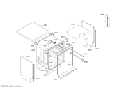 Схема №6 SN55E208EU TP3 с изображением Нижняя часть корпуса для электропосудомоечной машины Bosch 00771847