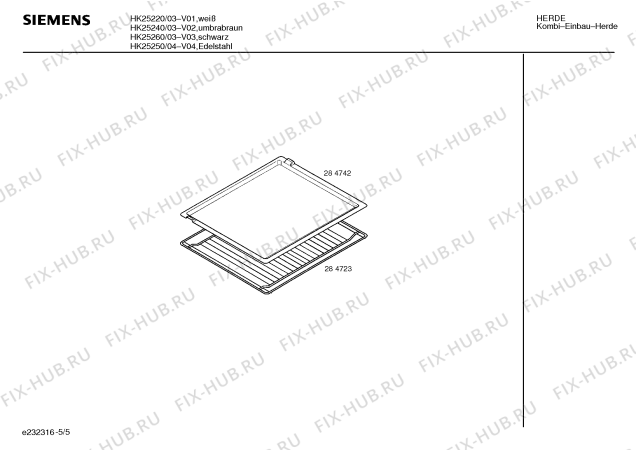 Схема №4 HK25250 с изображением Панель управления для электропечи Siemens 00290674