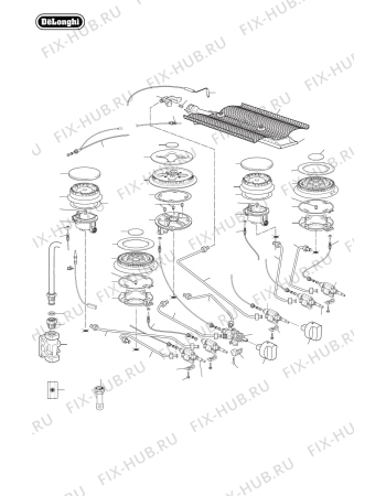 Схема №3 AP1246GWT с изображением Шуруп для духового шкафа DELONGHI 214068