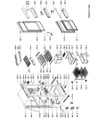 Схема №1 ART 489/6 с изображением Полка для холодильной камеры Whirlpool 480132103132