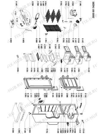 Схема №1 ARC 5895 P с изображением Дверь для холодильника Whirlpool 481241610458