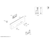 Схема №2 SPUCY43E20 с изображением Передняя панель для посудомоечной машины Bosch 00742462
