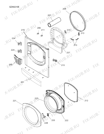 Схема №3 AS60VXAUS (F036302) с изображением Декоративная панель для стиральной машины Indesit C00141690