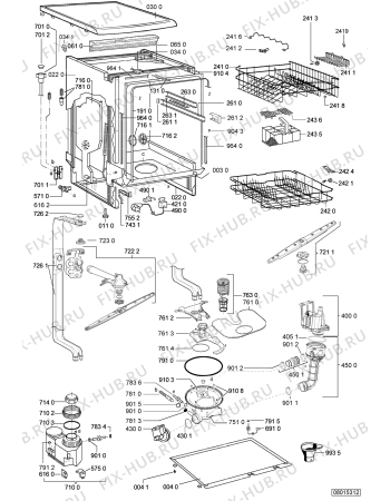 Схема №1 ADP 4685/7 WH с изображением Обшивка для посудомоечной машины Whirlpool 481245373561