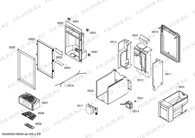 Схема №3 RF463201 с изображением Ванна для холодильника Bosch 00652142