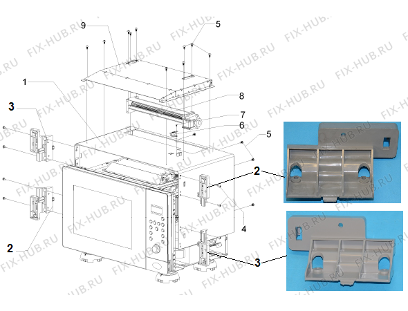 Взрыв-схема микроволновой печи Gorenje BM5120AX (437967, BD18GB1) - Схема узла 07