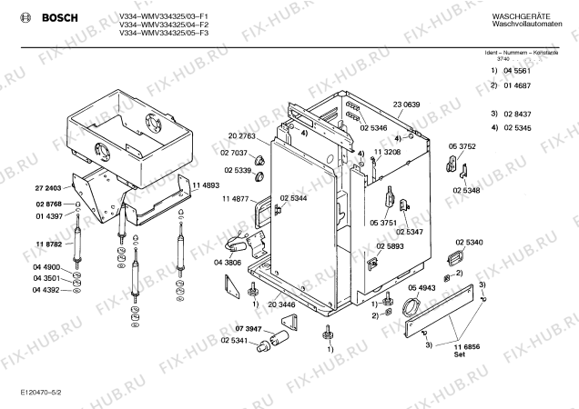 Схема №4 WMV334325 V334 с изображением Панель для стиральной машины Bosch 00119781