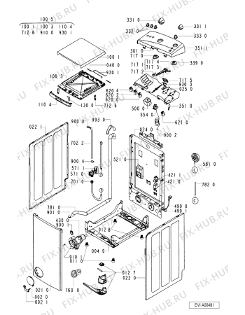 Схема №1 AWT 2085 с изображением Фиксатор для стиралки Whirlpool 481241868176