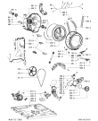 Схема №2 WAB 8795-E,P с изображением Переключатель для стиралки Whirlpool 481241029142