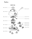 Схема №2 DAB4CC(1) с изображением Элемент корпуса для электроблендера Moulinex MS-0697286