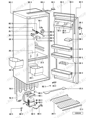 Схема №1 KRI 1558/2 с изображением Холдер для холодильной камеры Whirlpool 481241878045