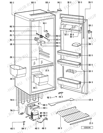 Схема №1 KRI 1558/2 с изображением Поверхность для холодильной камеры Whirlpool 481241848435