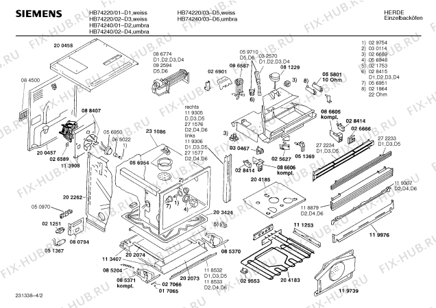 Схема №3 HE74241 с изображением Кулинарная книга для плиты (духовки) Siemens 00514784