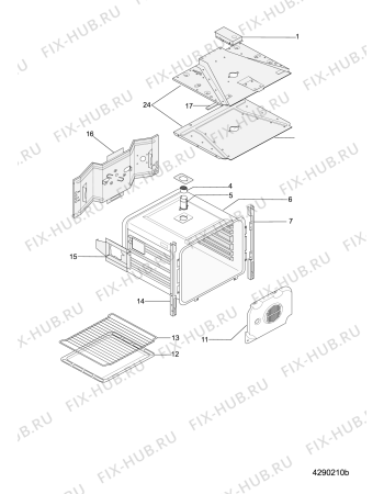 Схема №2 SY89PG (F053701) с изображением Наставление для плиты (духовки) Indesit C00271409