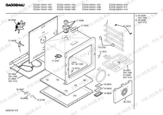 Схема №2 EE214105 с изображением Втулка для плиты (духовки) Bosch 00156471