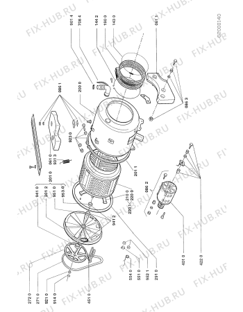 Схема №2 AWG 338 F с изображением Рукоятка для стиралки Whirlpool 481946078475