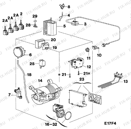Взрыв-схема стиральной машины Unknown LAVITA8105RS - Схема узла Electrical equipment