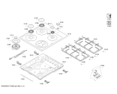 Схема №2 3ETX495B 3G+1W BO60R/2010 с изображением Варочная панель для плиты (духовки) Bosch 00687913