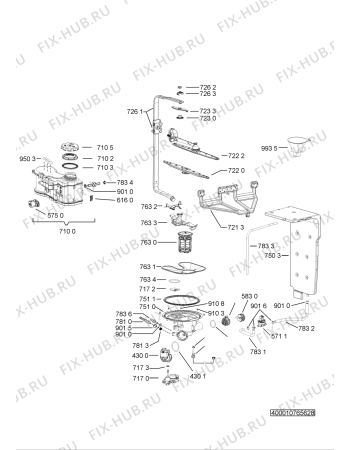 Схема №2 ADP 860 IX с изображением Микромодуль для электропосудомоечной машины Whirlpool 481010744404