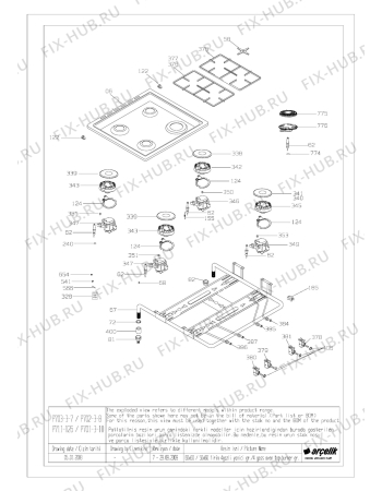 Схема №5 BEKO CD 61120 (7717188313) с изображением Наставление для плиты (духовки) Beko 285943938