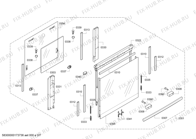 Схема №4 B46W74N3 с изображением Модуль управления, незапрограммированный для плиты (духовки) Bosch 00742802