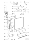 Схема №2 ADP 6946 WHM с изображением Панель для посудомоечной машины Whirlpool 481245373328