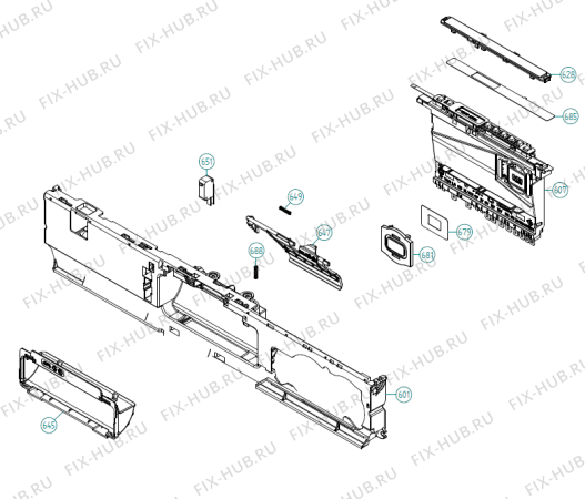 Взрыв-схема посудомоечной машины Cylinda DM890 PRO Avh SE   -White (401781, DW90.C) - Схема узла 06