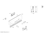 Схема №4 S48E40N0EU с изображением Передняя панель для посудомоечной машины Bosch 00708187