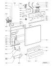 Схема №1 GSF 8550 PC IN с изображением Обшивка для электропосудомоечной машины Whirlpool 481245373763