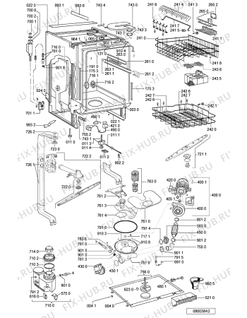 Схема №1 ADG 6556 IX с изображением Обшивка для электропосудомоечной машины Whirlpool 481245372566
