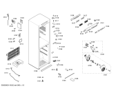 Схема №2 KKE25681TI с изображением Дверь для холодильной камеры Bosch 00244121