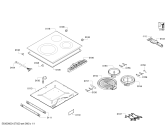 Схема №1 PKK651T14E с изображением Стеклокерамика для плиты (духовки) Bosch 00682739